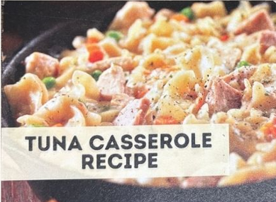 Tuna Casserole Recipe.